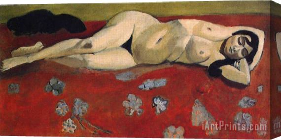 Henri Matisse Sleeping Nude on a Red Background 1916 Stretched Canvas Print / Canvas Art