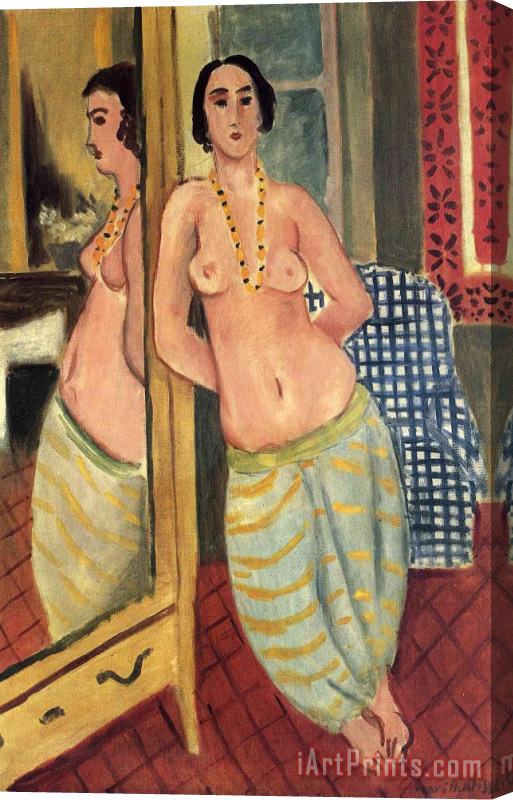 Henri Matisse Standing Odalisque Reflected in a Mirror 1923 Stretched Canvas Print / Canvas Art