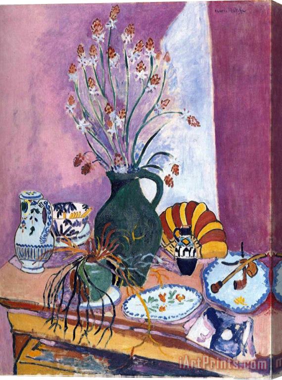 Henri Matisse Still Life with Flowers Stretched Canvas Print / Canvas Art
