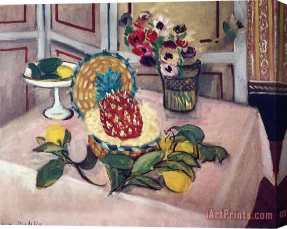Henri Matisse Still Life with Pineapples 1 Stretched Canvas Print / Canvas Art