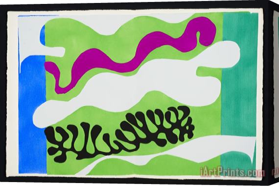 Henri Matisse The Lagoon, Plate Xviii From The Illustrated Book “jazz, 1947” Stretched Canvas Print / Canvas Art