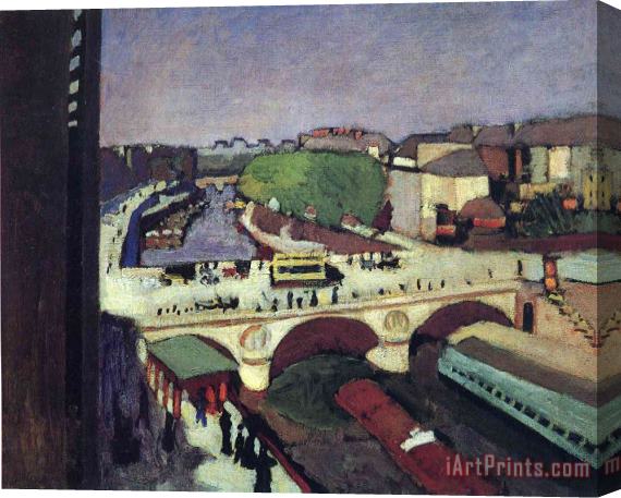 Henri Matisse The Pont Saint Michel 1900 Stretched Canvas Painting / Canvas Art