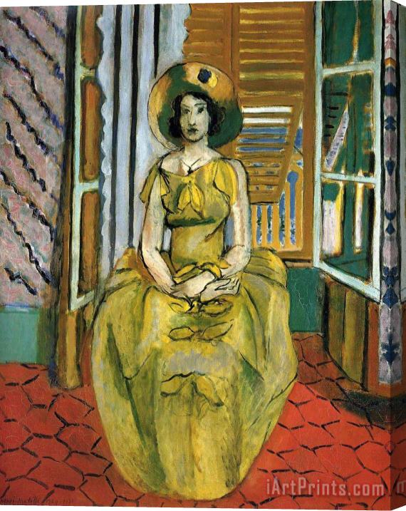 Henri Matisse The Yellow Dress 1931 Stretched Canvas Print / Canvas Art