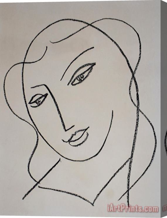 Henri Matisse Veiled Head, From Studies for The Virgin Tete Voilee Etudes Pour La Vierge, 1950 Stretched Canvas Print / Canvas Art