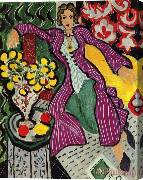 Henri Matisse Woman in a Purple Coat 1937 Stretched Canvas Print / Canvas Art