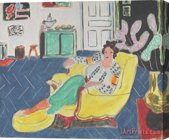 Henri Matisse Woman Seated in an Armchair Stretched Canvas Print / Canvas Art