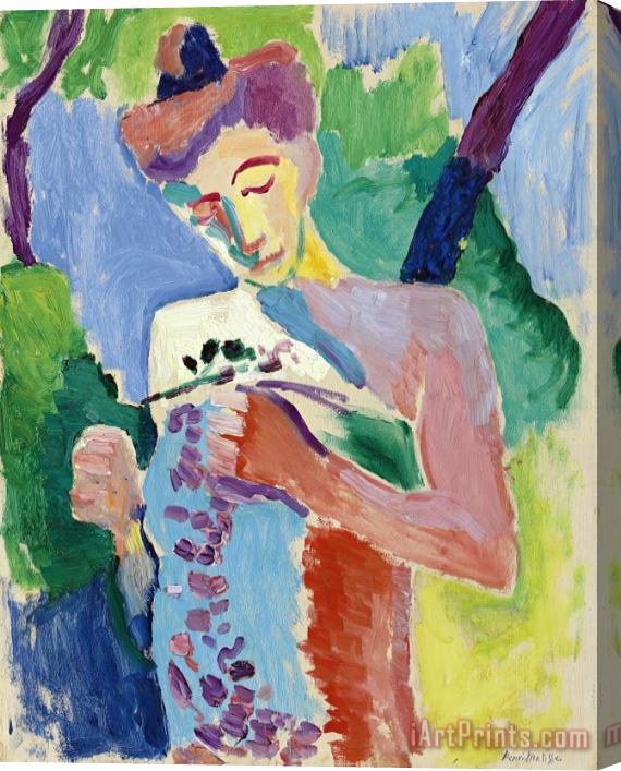 Henri Matisse Woman with a Branch of Ivy (La pudeur), 1906 Stretched Canvas Painting / Canvas Art