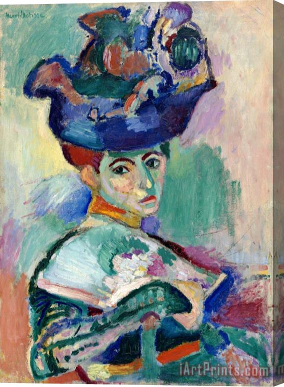 Henri Matisse Woman with Hat 1905 Stretched Canvas Painting / Canvas Art