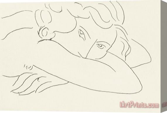 Henri Matisse Young Woman with Face Buried in Arms (jeune Femme Le Visage Enfoui Dans Les Bras) Stretched Canvas Painting / Canvas Art