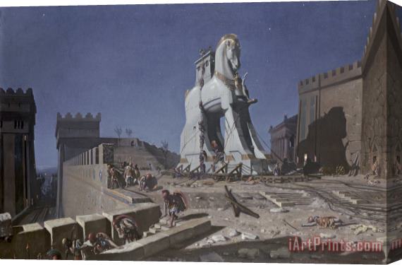 Henri-Paul Motte The Trojan Horse Stretched Canvas Painting / Canvas Art
