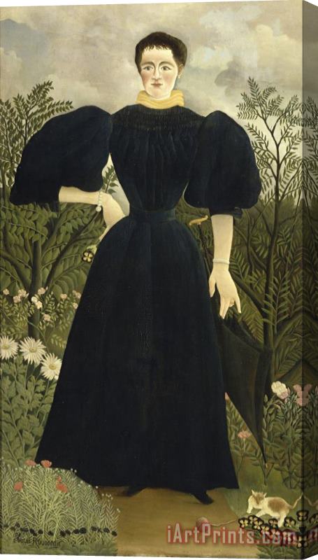 Henri Rousseau Portrait of Madame M; Stretched Canvas Painting / Canvas Art