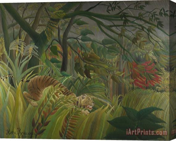 Henri Rousseau Surprise Stretched Canvas Painting / Canvas Art