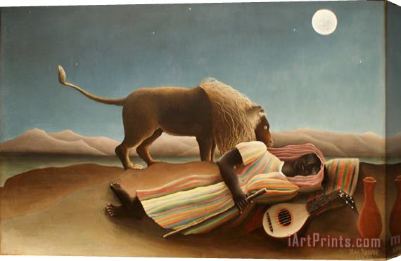 Henri Rousseau The Sleeping Gypsy II Stretched Canvas Painting / Canvas Art