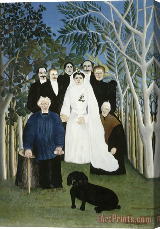 Henri Rousseau The Wedding Party Stretched Canvas Painting / Canvas Art