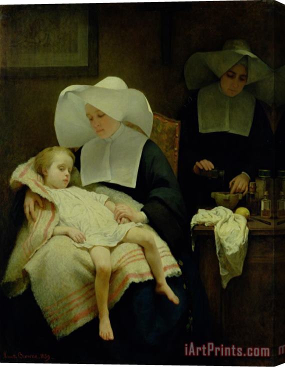 Henriette Browne The Sisters of Mercy Stretched Canvas Painting / Canvas Art