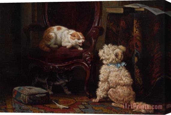 Henriette Ronner-Knip The Uninvited Guest Stretched Canvas Painting / Canvas Art