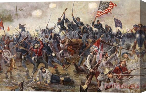 Henry Alexander Ogden The Battle of Spotsylvania Stretched Canvas Painting / Canvas Art
