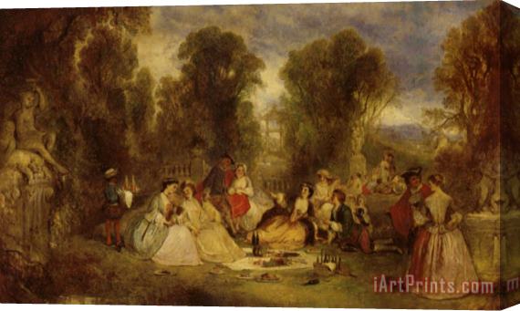 Henry Andrews The Garden Party Stretched Canvas Painting / Canvas Art