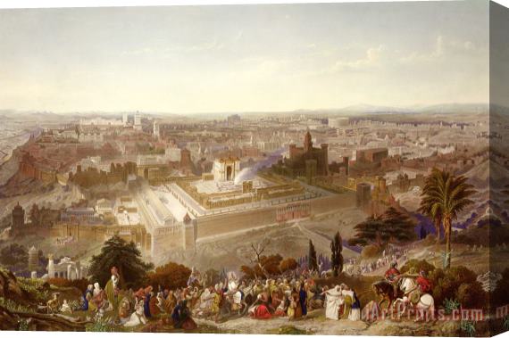 Henry Courtney Selous Jerusalem in her Grandeur Stretched Canvas Painting / Canvas Art