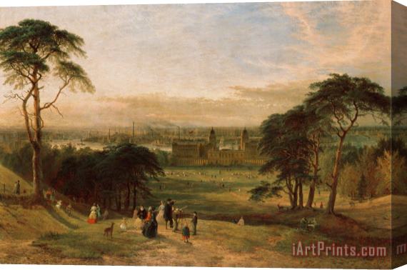 Henry Dawson London From Greenwich Hill Stretched Canvas Print / Canvas Art