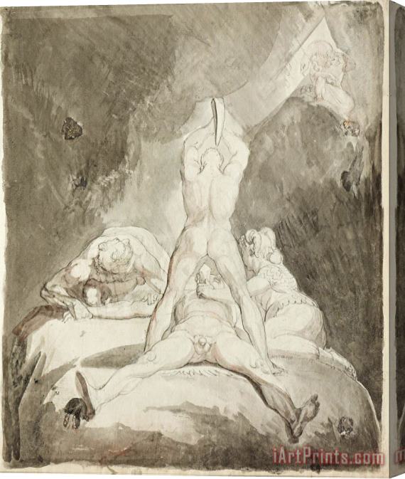 Henry Fuseli Hephaestus, Bia And Crato Securing Prometheus on Mount Caucasus Stretched Canvas Print / Canvas Art