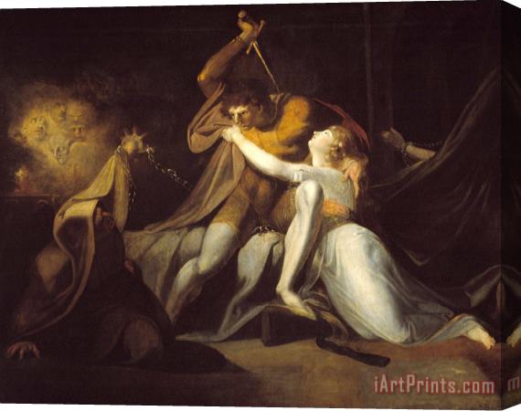 Henry Fuseli Percival Delivering Belisane From The Enchantment of Urma Stretched Canvas Print / Canvas Art