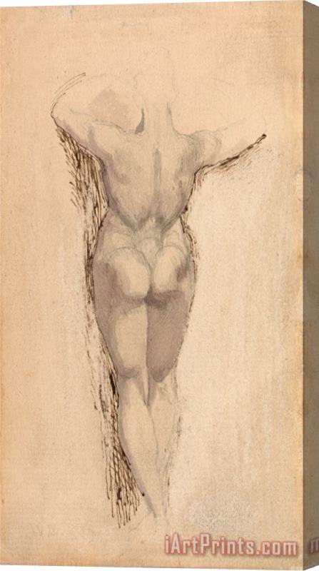 Henry Fuseli Study of a Back of a Female Nude, Standing Stretched Canvas Print / Canvas Art