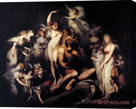 Henry Fuseli Titania And Bottom Stretched Canvas Print / Canvas Art