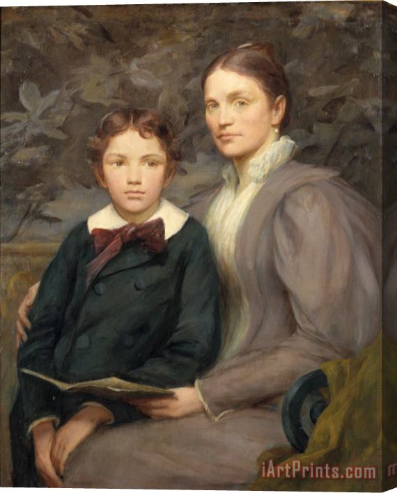 Henry O. Walker Mrs. William T. Evans And Her Son Stretched Canvas Painting / Canvas Art