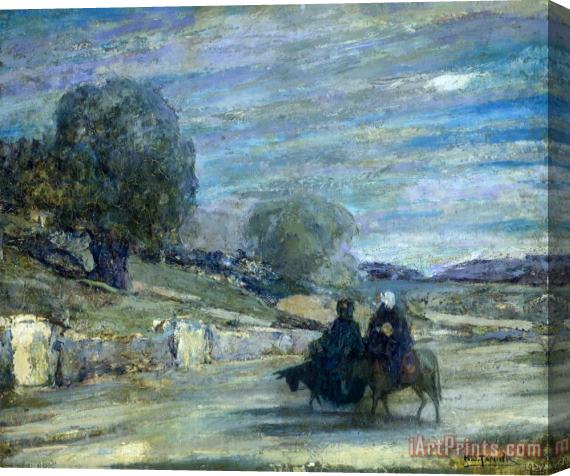 Henry Ossawa Tanner Flight Into Egypt Stretched Canvas Painting / Canvas Art