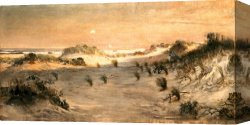 East Hamptonlong Island Sand Dunes Canvas Prints - Sand Dunes at Sunset, Atlantic City by Henry Ossawa Tanner