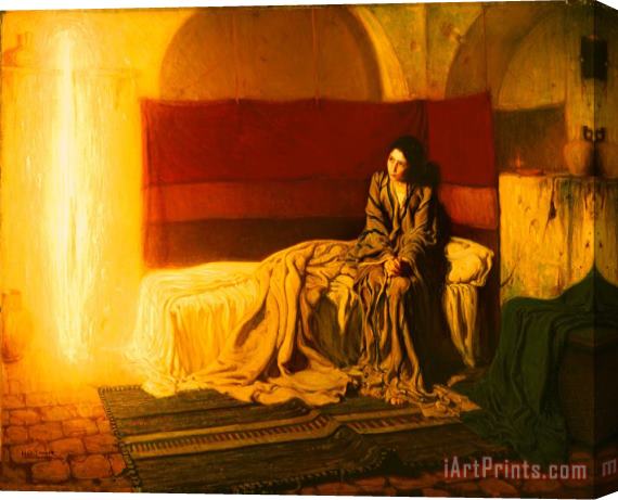 Henry Ossawa Tanner The Annunciation Stretched Canvas Print / Canvas Art