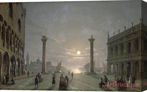 Henry Pether The Grand Canal From Piazza San Marco Stretched Canvas Print / Canvas Art