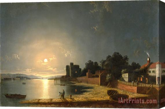 Henry Pether Upnor Castle, Kent Stretched Canvas Print / Canvas Art