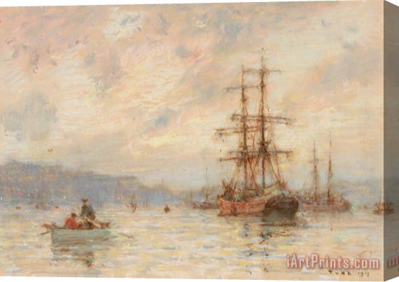 Henry Scott Tuke Sundown Stretched Canvas Painting / Canvas Art