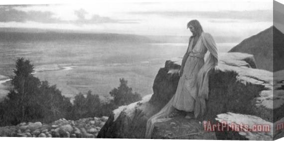 Herbert Gustave Schmalz The Solitude of Sorrow Stretched Canvas Print / Canvas Art