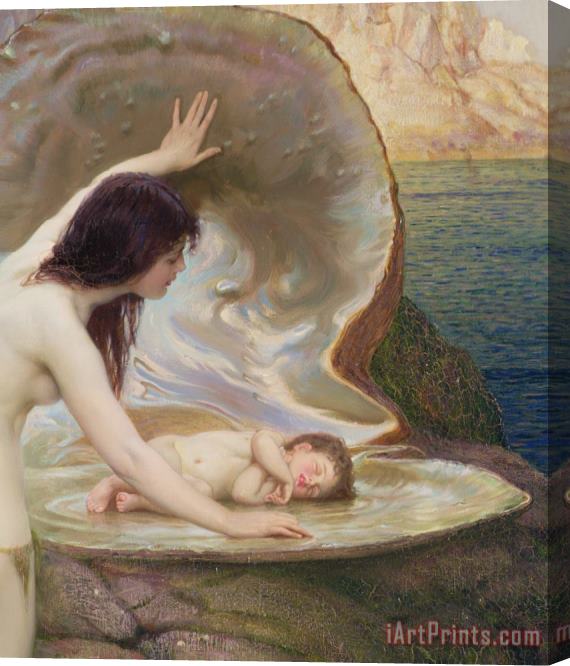 Herbert James Draper A Water Baby Stretched Canvas Painting / Canvas Art