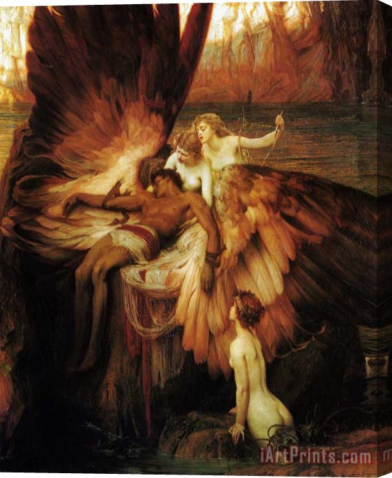 Herbert James Draper Lament for Icarus Stretched Canvas Painting / Canvas Art