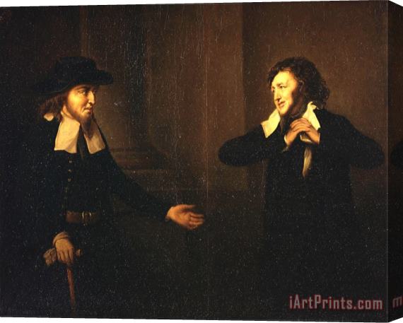 Herbert Stoppelaer Shylock And Tubal From The Merchant of Venice Stretched Canvas Print / Canvas Art