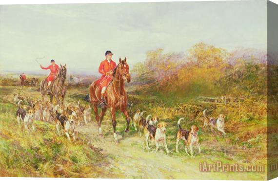 Heywood Hardy Hunting Scene Stretched Canvas Painting / Canvas Art
