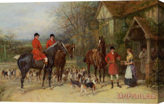 Heywood Hardy The Stirrup Cup Stretched Canvas Painting / Canvas Art