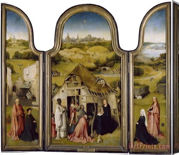 Hieronymus Bosch Adoration of The Magi Stretched Canvas Painting / Canvas Art
