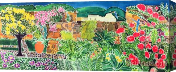 Hilary Simon Convent Gardens Antigua Stretched Canvas Print / Canvas Art
