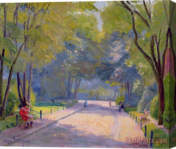 Hippolyte Petitjean Afternoon in the Park Stretched Canvas Painting / Canvas Art