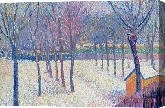 Hippolyte Petitjean The Orchard Under The Snow Stretched Canvas Print / Canvas Art