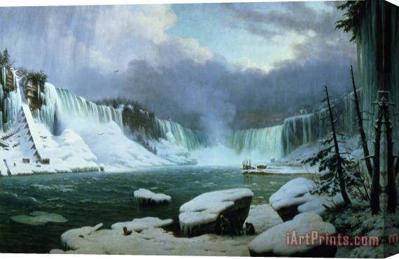 Hippolyte Victor Valentin Sebron Niagara Falls Stretched Canvas Painting / Canvas Art