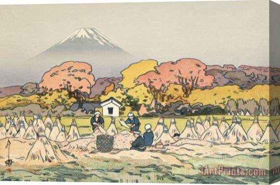 Hiroshi Yoshida Fuji Mountain in Autumn (aki), From The Series Ten Views of Fuji (fuji Jikkei) Stretched Canvas Print / Canvas Art