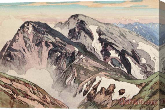 Hiroshi Yoshida Hakuba Mountain (hakuba San), From The Series Japanese Alps, One of Twelve Subjects (nihon Arupusu Ju Ni Dai No Uchi) Stretched Canvas Painting / Canvas Art