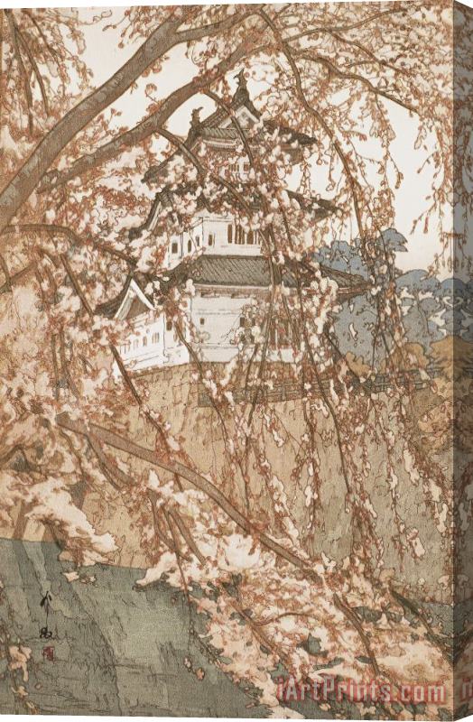 Hiroshi Yoshida Hirosaki Castle, Showa Period Stretched Canvas Print / Canvas Art