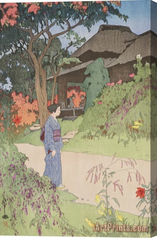 Hiroshi Yoshida Hundred Flower Garden Stretched Canvas Print / Canvas Art